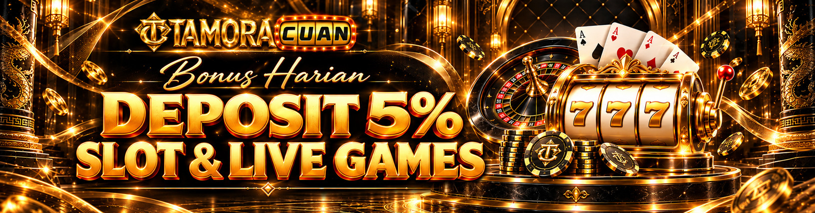 BONUS DEPOSIT LIVE CASINO & SLOT 5%