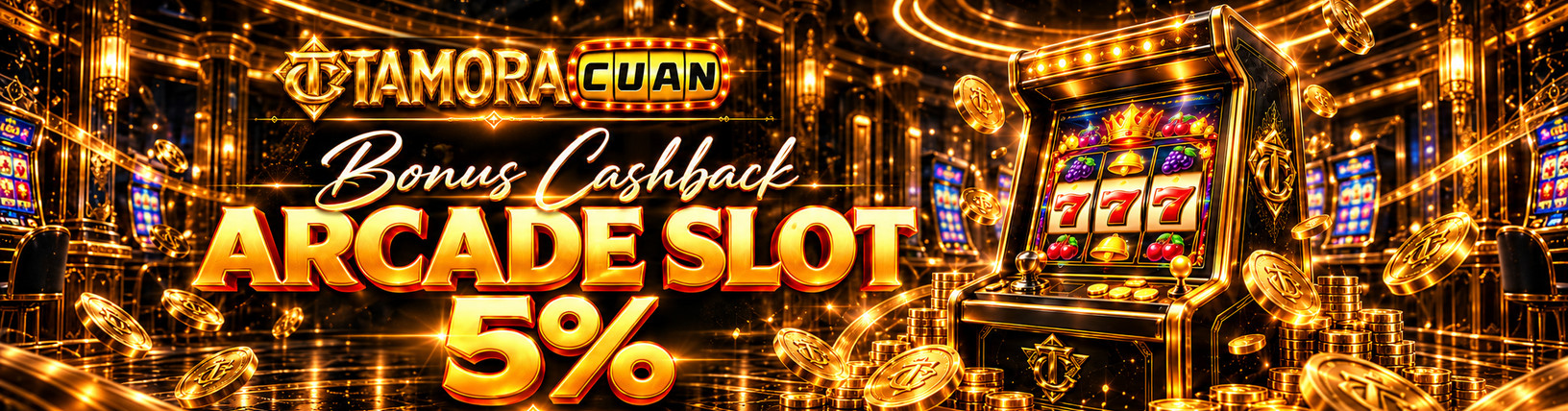 BONUS CASHBACK ARCADE GAMES 5%